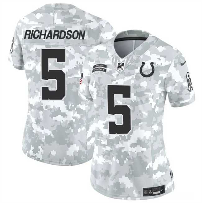 Womens Indianapolis Colts #5 Anthony Richardson 2024 F.U.S.E Arctic Camo Salute To Service Limited Stitched Jersey Dzhi